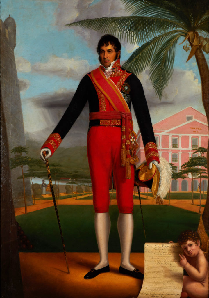 A portrait painting of Puerto Rico's governor, lieutenant general Miguel de la Torre y Pando.