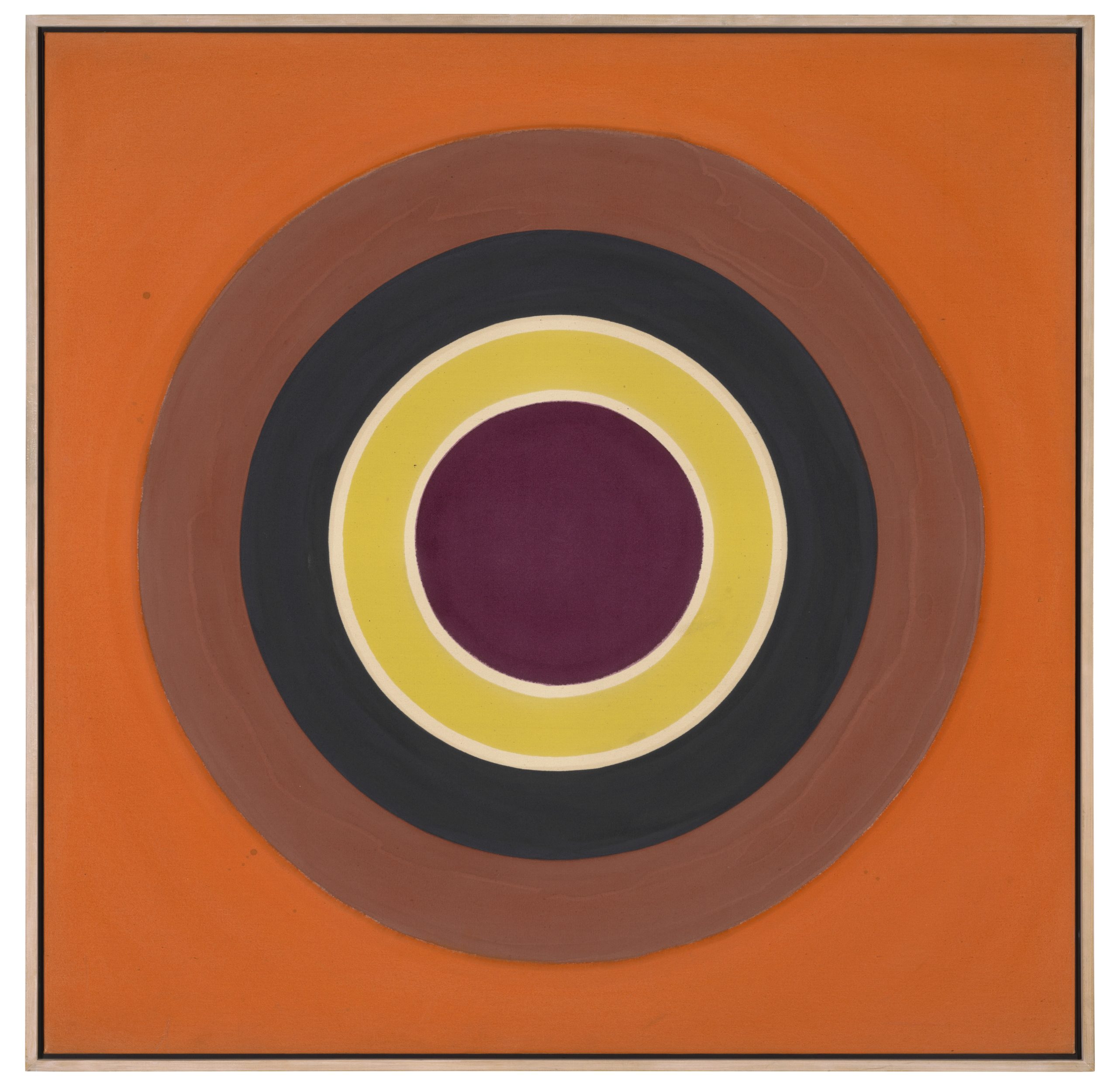 Color field painting with concentric circles